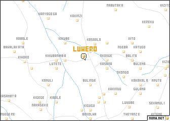 map of Luwero