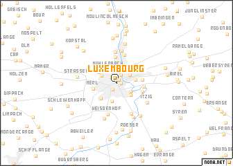 map of Luxembourg