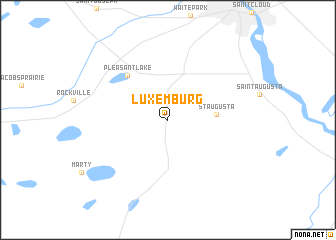 map of Luxemburg