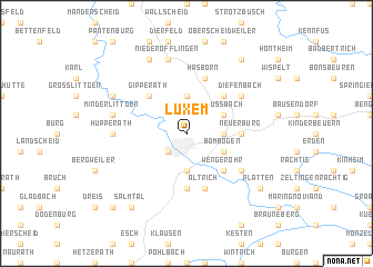 map of Lüxem