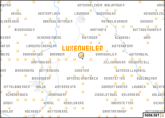 map of Luxenweiler