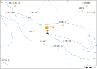 map of Luxey