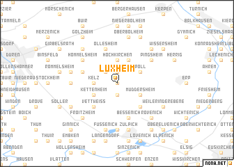 map of Lüxheim