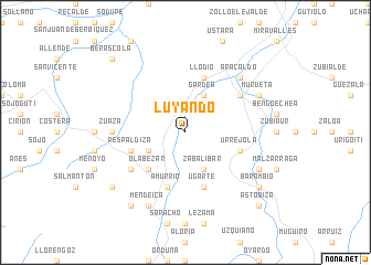 map of Luyando