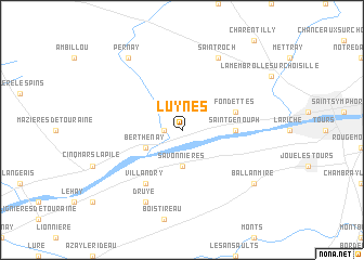 map of Luynes