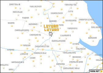 map of Luyuan