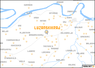 map of Lužanski Kraj