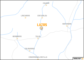 map of Luzás