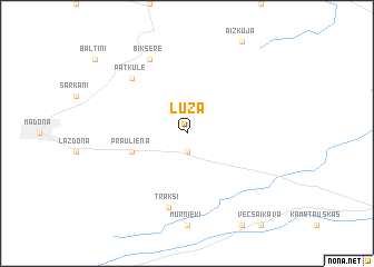 map of Lūza