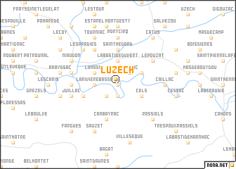 map of Luzech