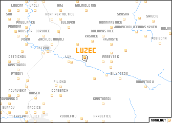map of Lužec