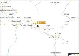 map of Luzenac