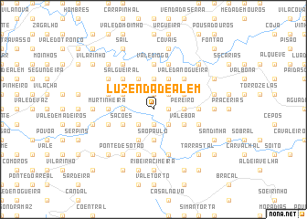 map of Luzenda de Além