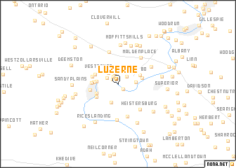 map of Luzerne