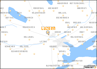 map of Luzern