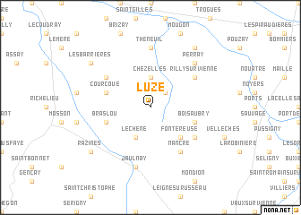 map of Luzé