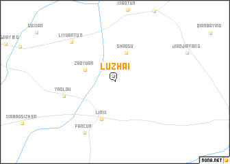map of Lüzhai