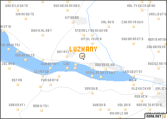 map of Luzhany