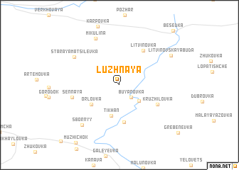 map of Luzhnaya