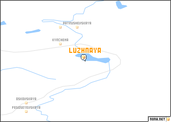 map of Luzhnaya