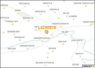 map of Luzhnoye