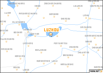 map of Luzhou