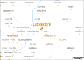 map of Luzhskoye