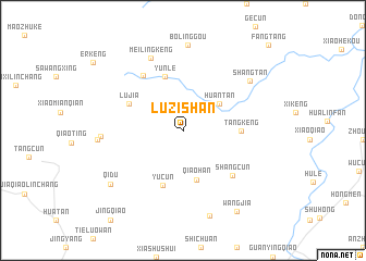 map of Luzishan