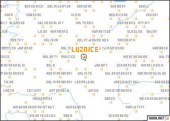 map of Lužnice