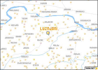 map of Lužnjani