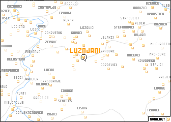 map of Lužnjani