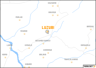 map of Luzubi