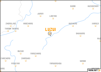map of Luzui