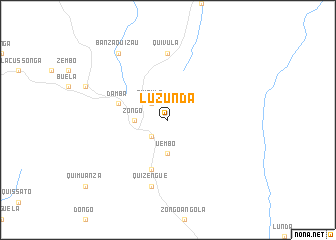 map of Luzunda