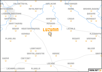 map of Luzunin