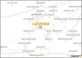 map of Luzuriaga