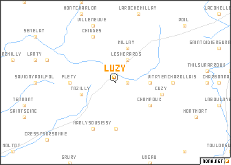 map of Luzy