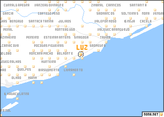 Luz Portugal Map Nona Net   Locmap LUZ  7.868X36.9633333X 7.532X37.2033333 