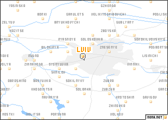 map of Lʼviv