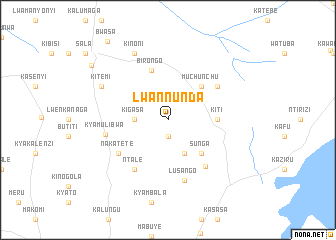 map of Lwannunda