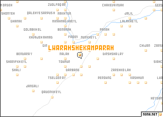 map of Lwaṟah Shekam Pārah