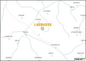 map of Lwebikere