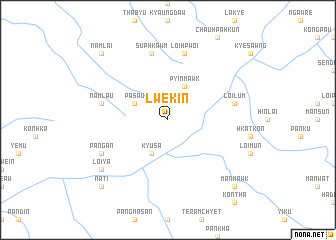 map of Lwe-kin