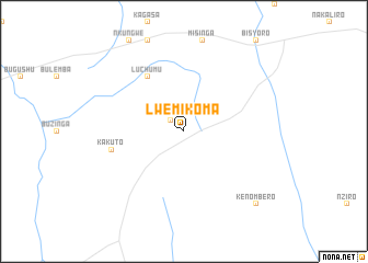 map of Lwemikoma