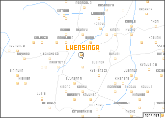 map of Lwensinga