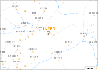 map of Lwero