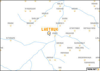 map of Lwetauk