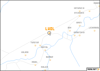 map of Lwol