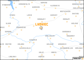 map of Lwowiec