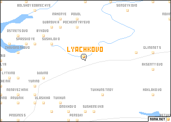 map of Lyachkovo